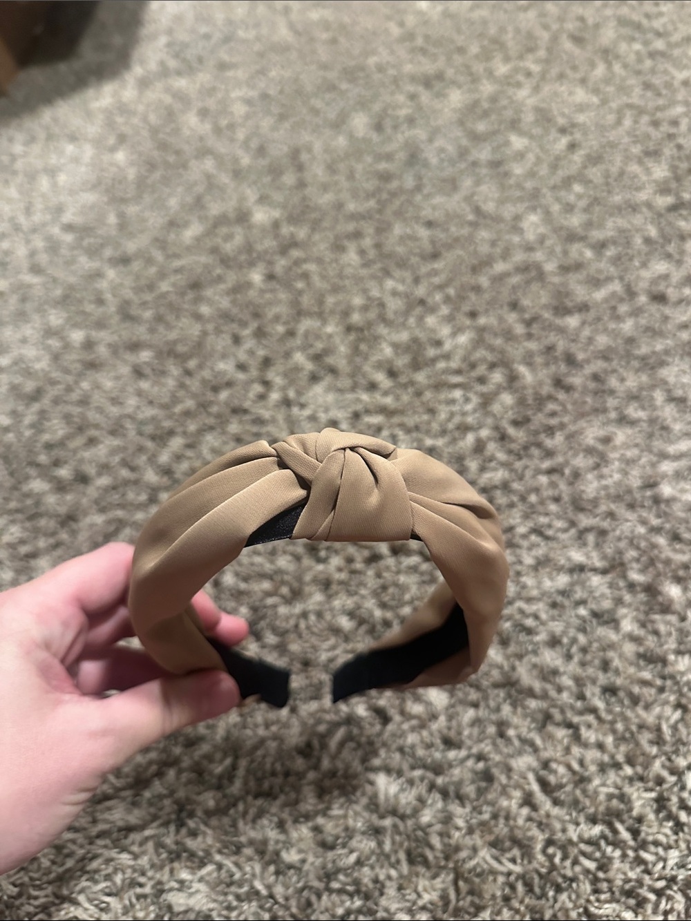 Twist Knot Tan Headband for Women